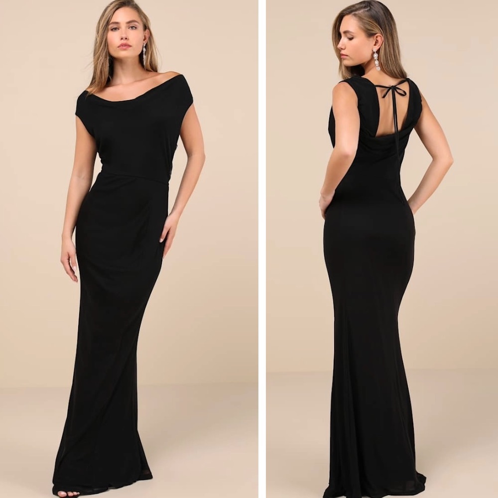 Lulu's Black Maxi Dress